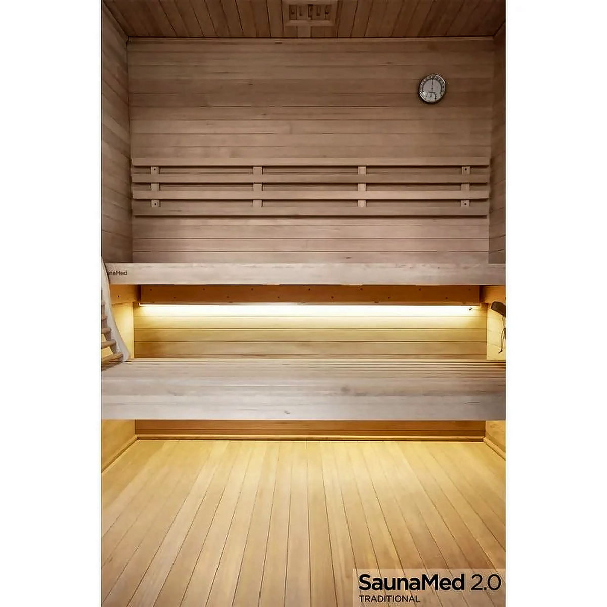 6 Person Traditional Hemlock Indoor Sauna