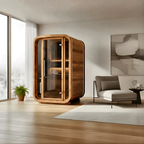 2 Person Indoor Cube Sauna with Thermo Spruce Construction