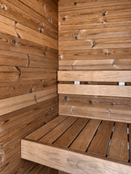 Compact Indoor Traditional Sauna with Thermo Pine Walls