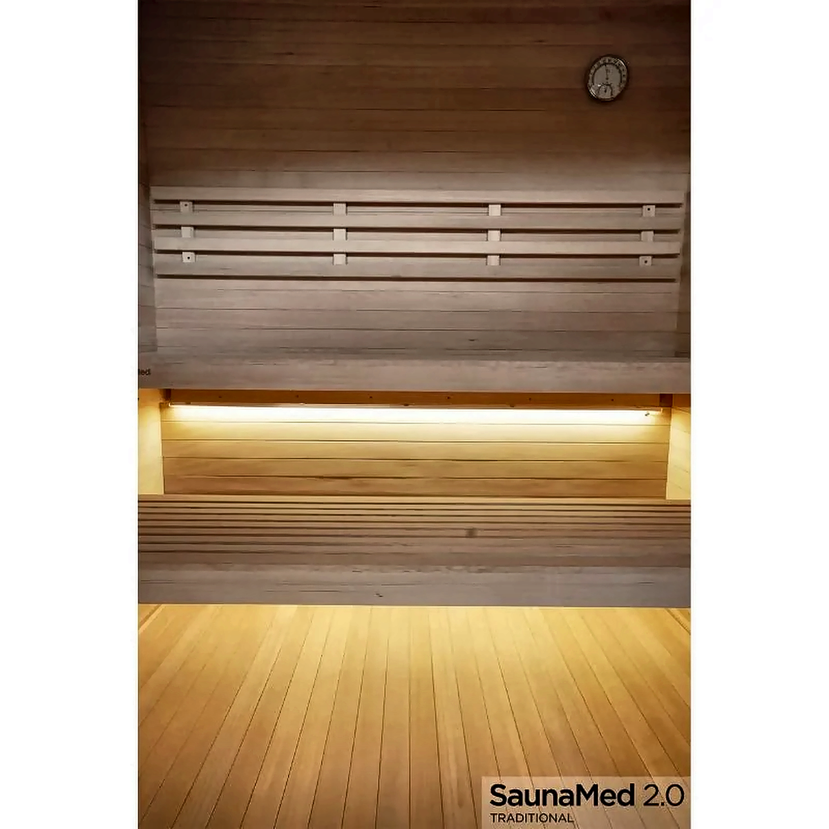 6 Person Traditional Hemlock Indoor Sauna
