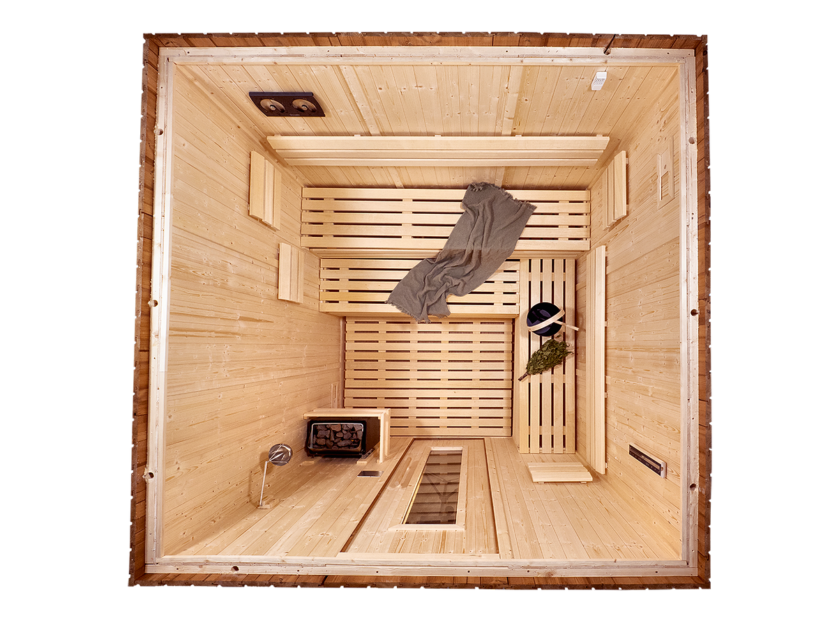 6 Person Thermowood Garden Sauna