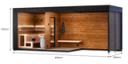 5 Person Large Outdoor Sauna with Long-Format Design