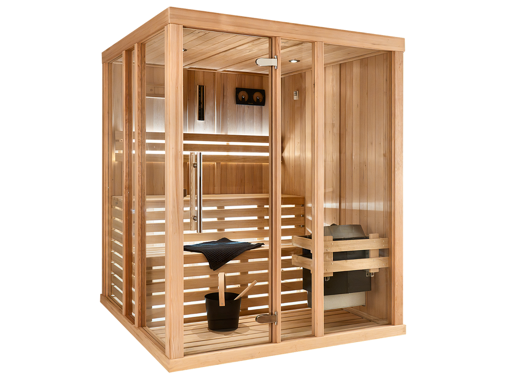 4 Person Square Indoor Traditional Finnish Sauna