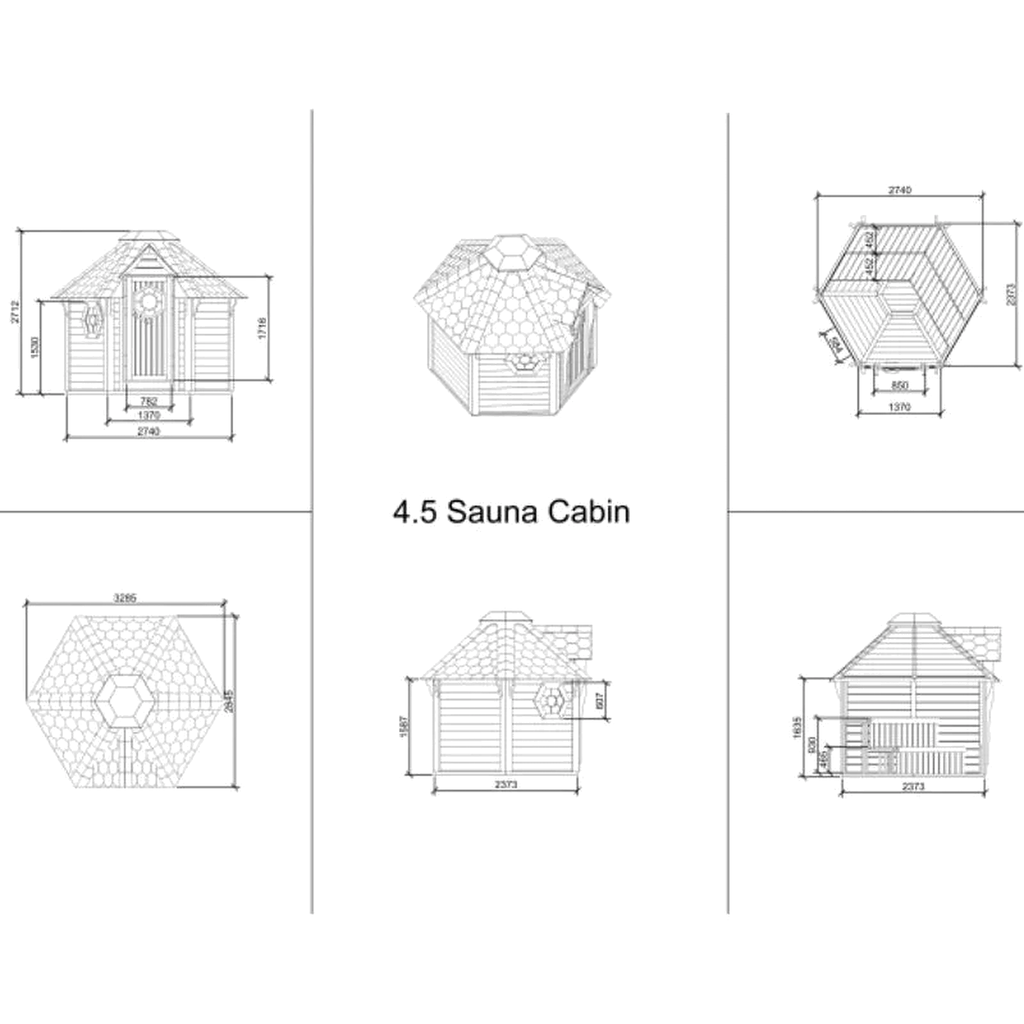 2 Person Hybrid Infrared Traditional Outdoor Sauna