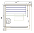 2 Person Premium Thermowood Outdoor Sauna