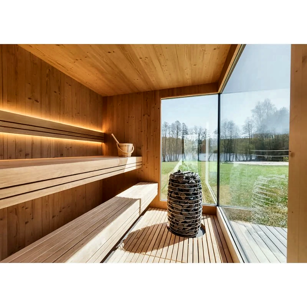 5 Person Outdoor Sauna with Shower