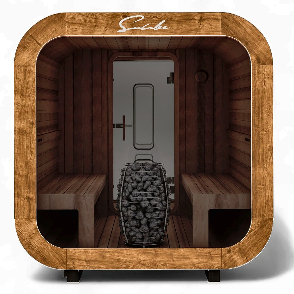 4–6 Person Outdoor Sauna with Changing Room