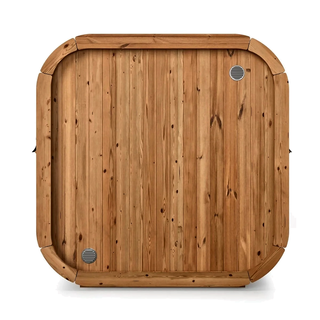 Compact Nordic Outdoor Sauna with Glass Front