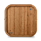 Compact Nordic Outdoor Sauna with Glass Front