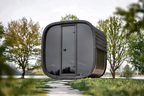 4 Person Black Cube Outdoor Sauna with Wi-Fi Heater Control