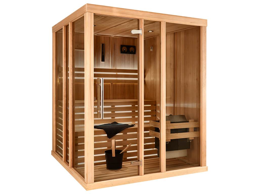 4 Person Square Indoor Traditional Finnish Sauna