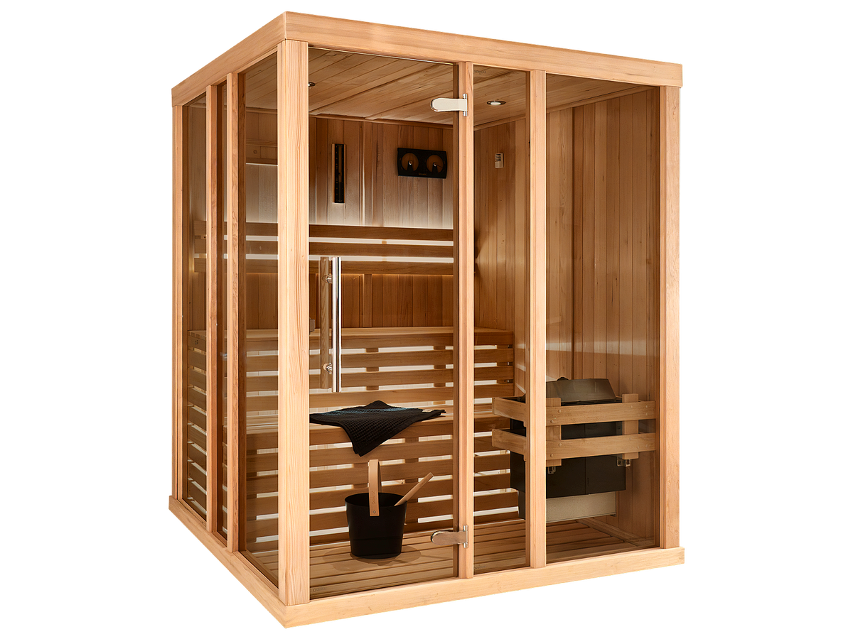 4 Person Square Indoor Traditional Finnish Sauna