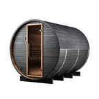 6–8 Person Large Thermowood Barrel Sauna with Window