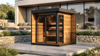 Large Dark Outdoor Sauna for Shared Use