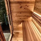 2 Person Indoor Cube Sauna with Thermo Spruce Construction