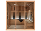 4 Person Indoor Infrared Sauna with  L-shaped Benches