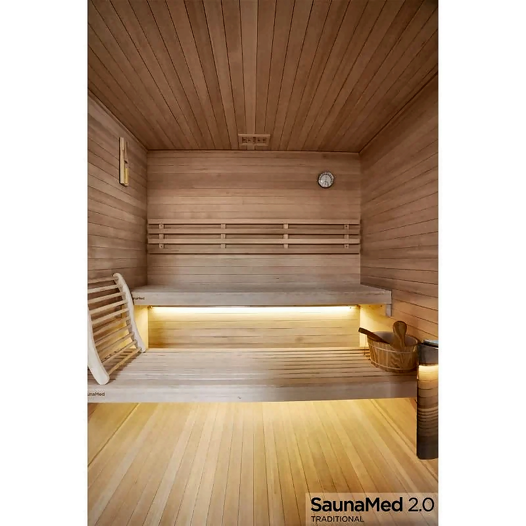 6 Person Traditional Hemlock Indoor Sauna
