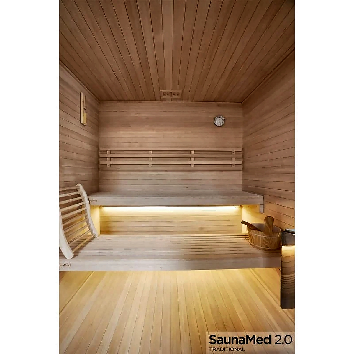 6 Person Traditional Hemlock Indoor Sauna
