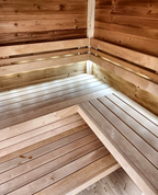 4–5 Person Compact Corner Outdoor Sauna