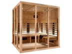 6 Person Square Indoor Infrared Sauna with Parallel Benches
