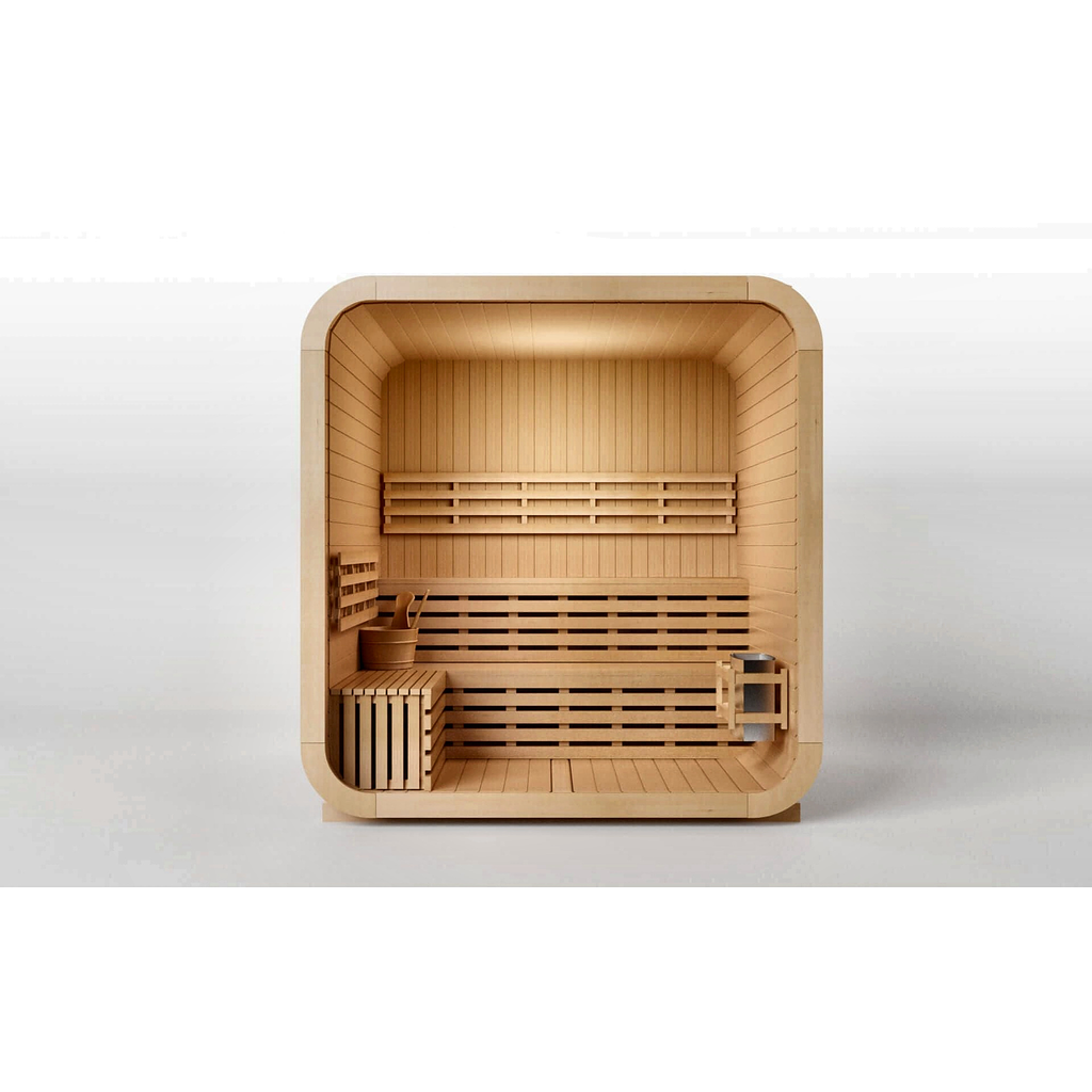 Premium Cube Sauna by Cartvora — 3–4 Person