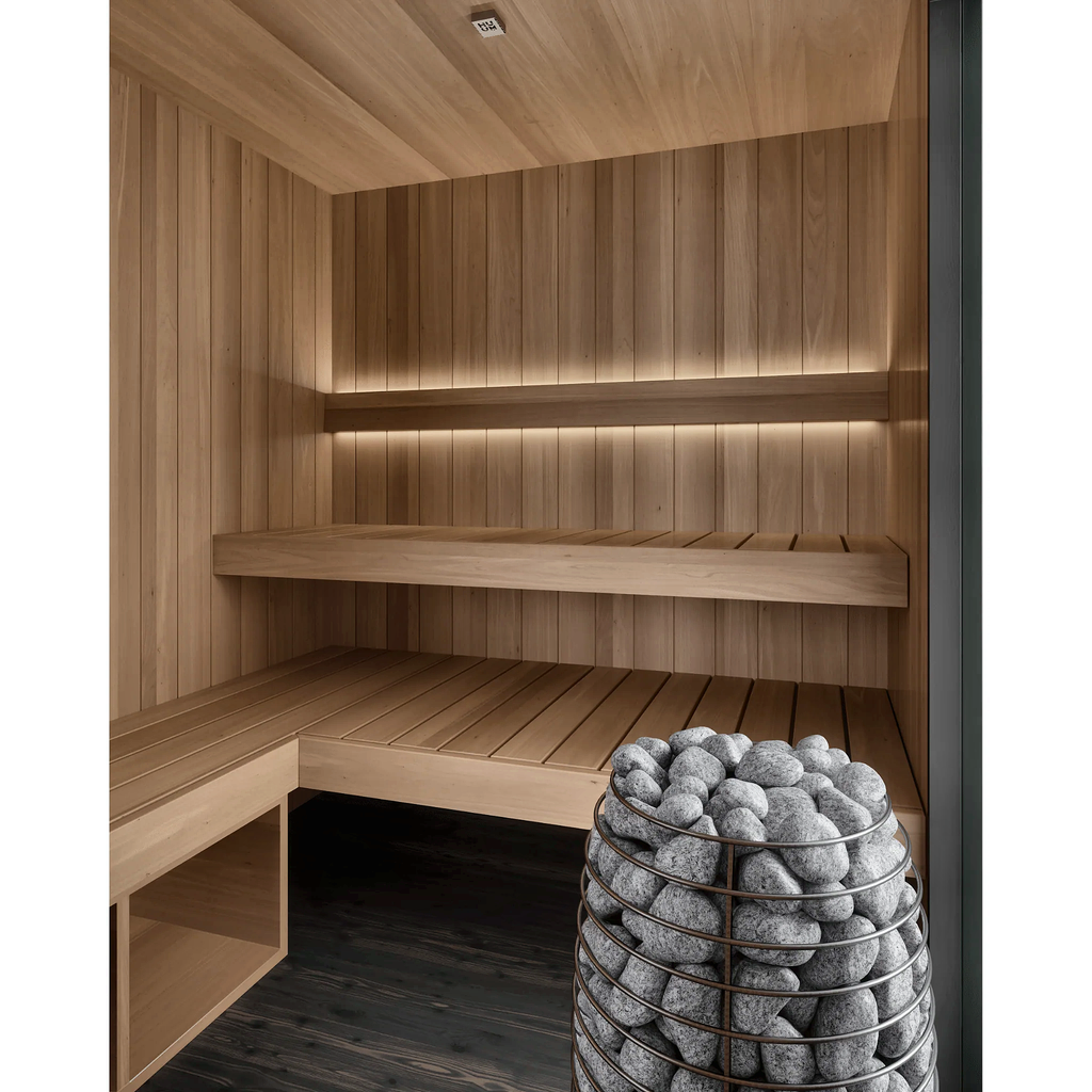 3–4 Person Modern CLT Outdoor Sauna with 9kW Heater