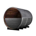 6–8 Person Large Thermowood Barrel Sauna with Window