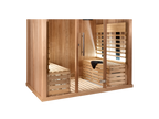 4 Person Indoor Infrared Sauna with Parallel Benches