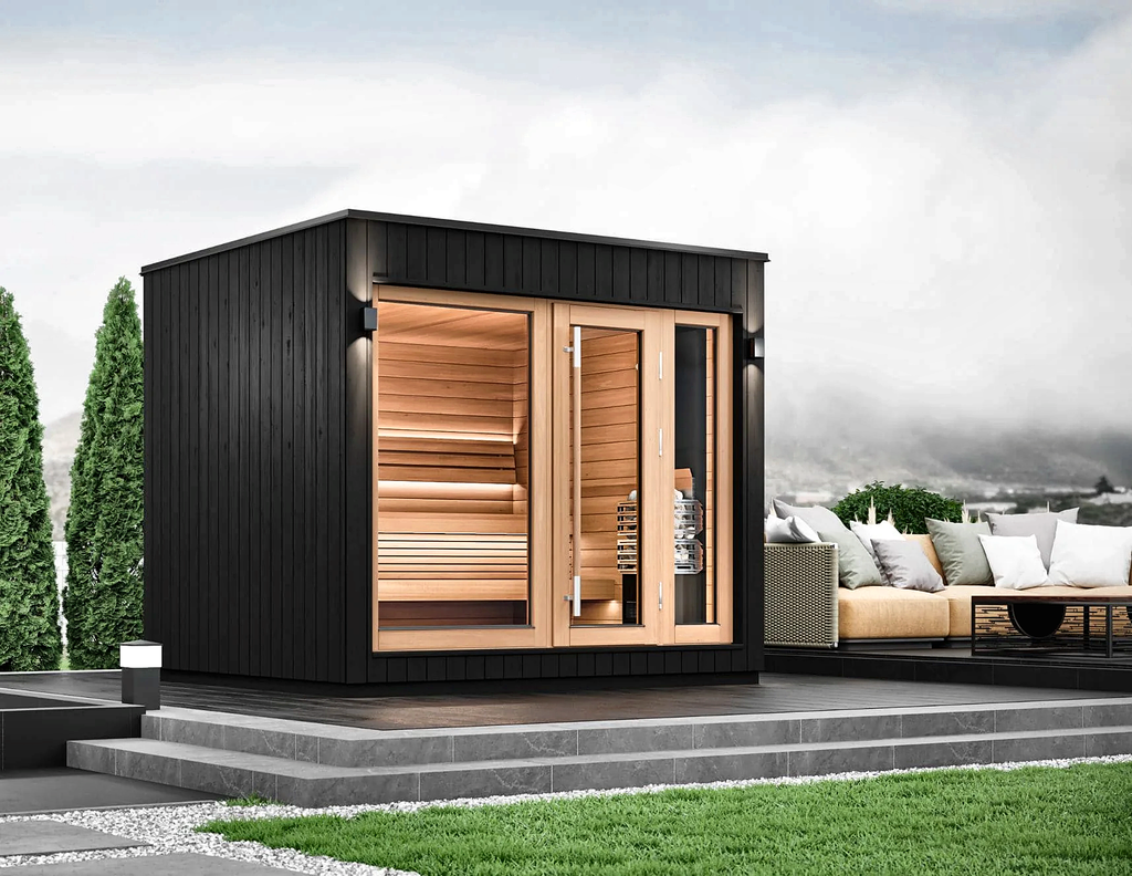 5 Person Thermo-Aspen Outdoor Sauna Cabin
