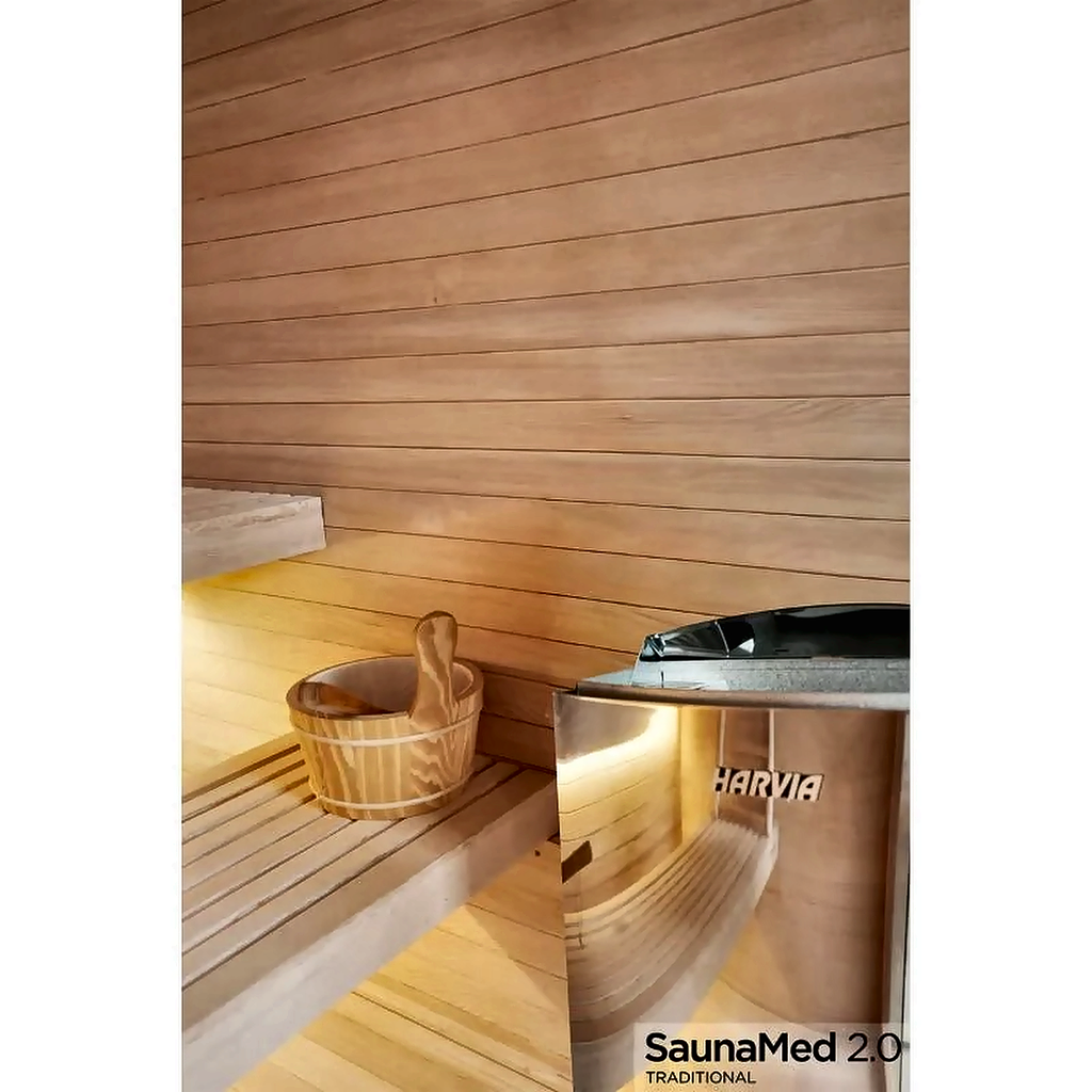 6 Person Traditional Hemlock Indoor Sauna