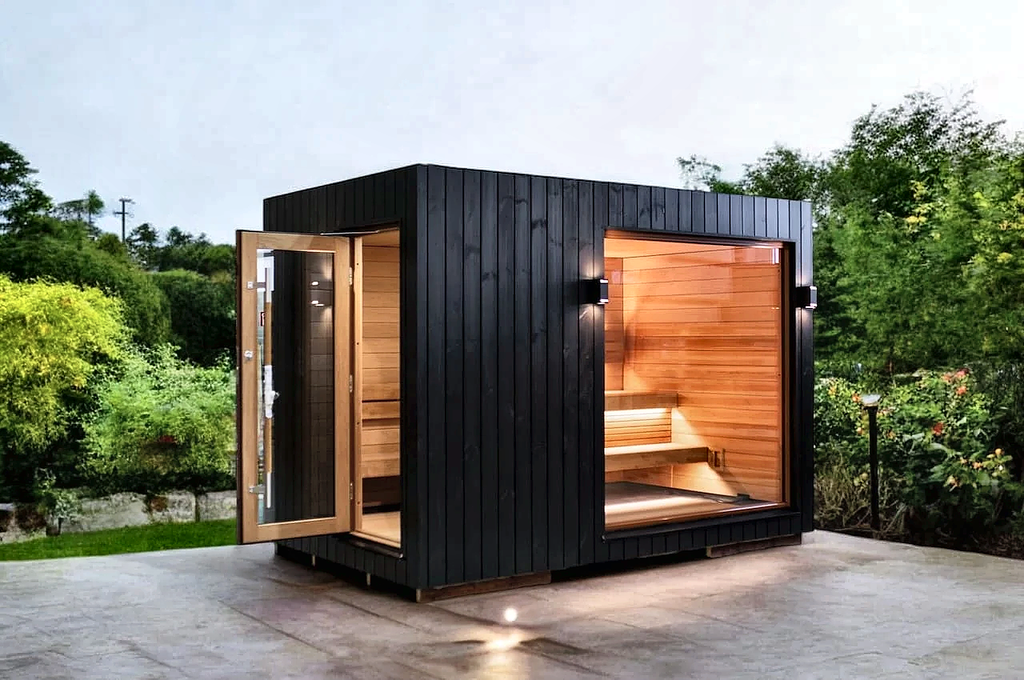 5 Person Outdoor Sauna with Changing Room