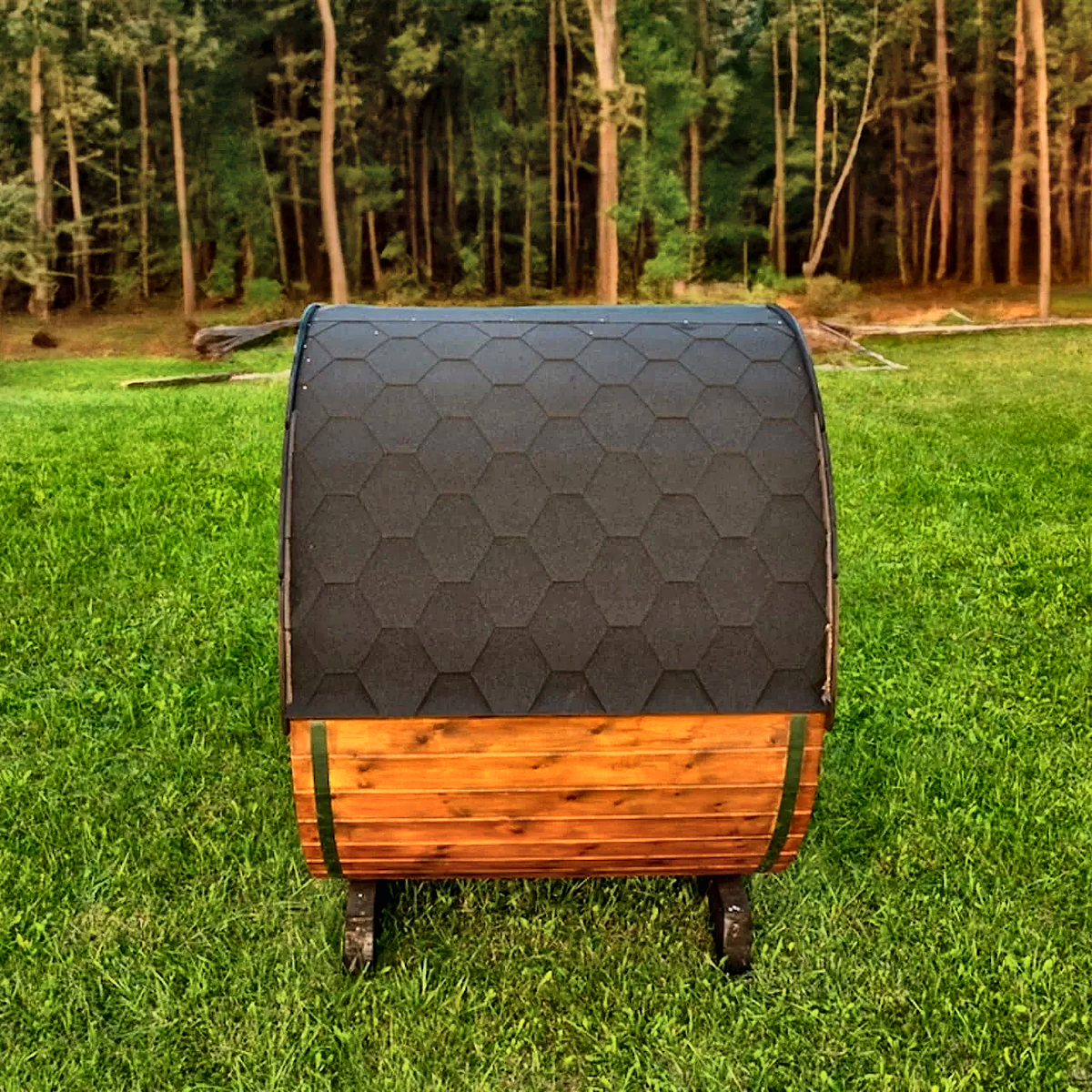 2–3 Person Thermowood Barrel Sauna with Custom Heating Options