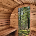 Compact Barrel Sauna by Cartvora — 2 Person Outdoor Sauna