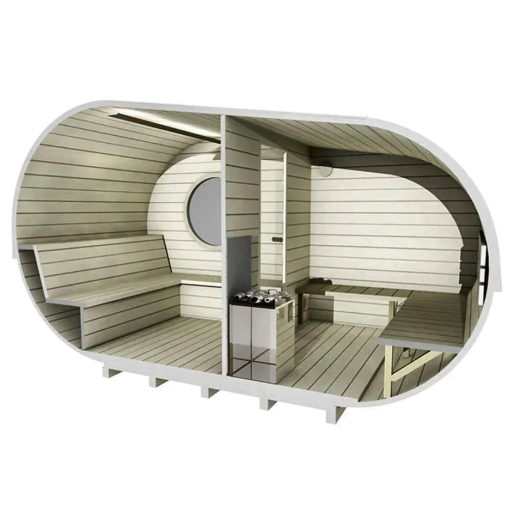6–8 Person Nordic Spruce Outdoor Sauna