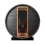 6–8 Person Large Thermowood Barrel Sauna with Window