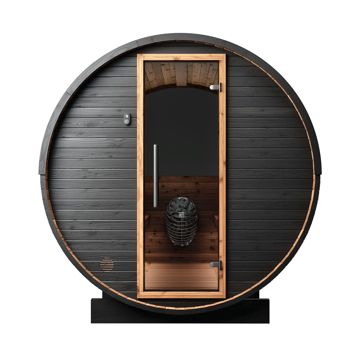 6–8 Person Large Thermowood Barrel Sauna with Window