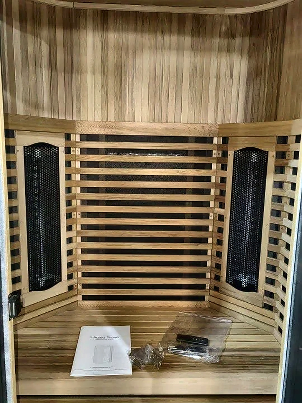 2 Person Full Spectrum Infrared Sauna with Red Light Panel