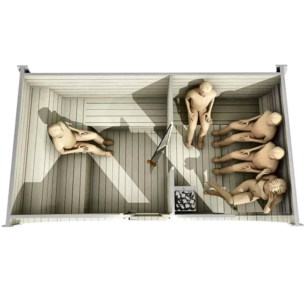 6–8 Person Nordic Spruce Outdoor Sauna