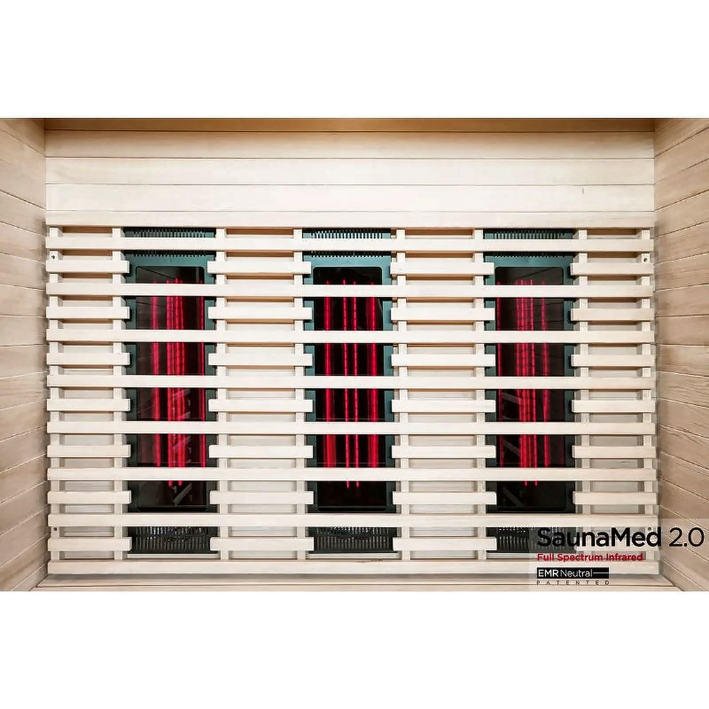 3 Person Full Spectrum Infrared Hemlock Sauna