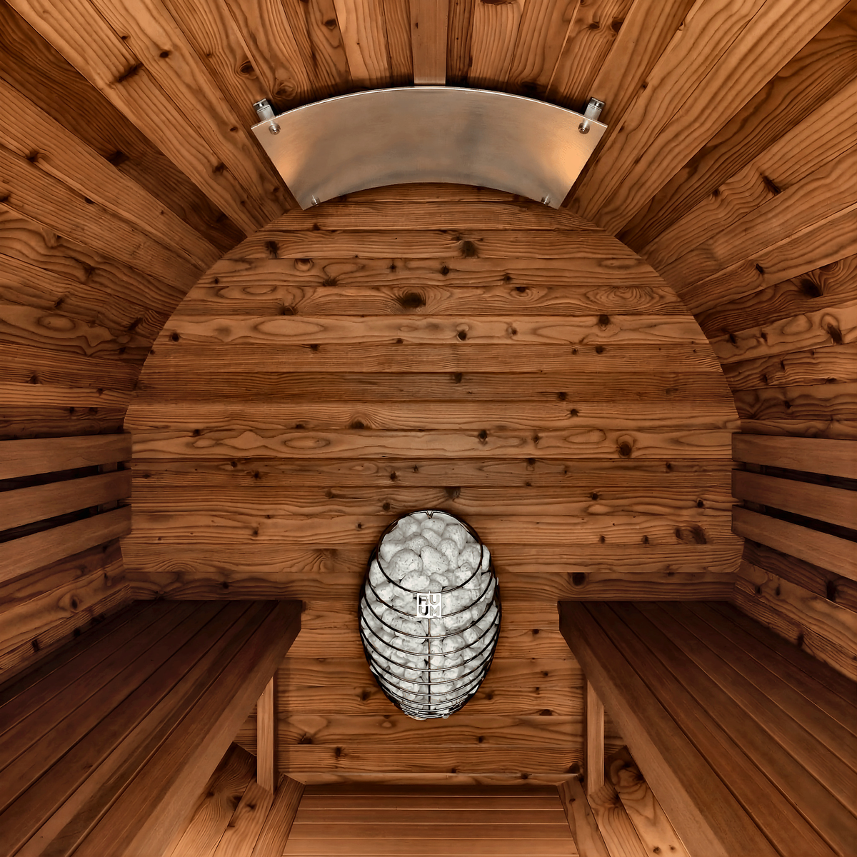 Compact Barrel Sauna by Cartvora — 2 Person Outdoor Sauna