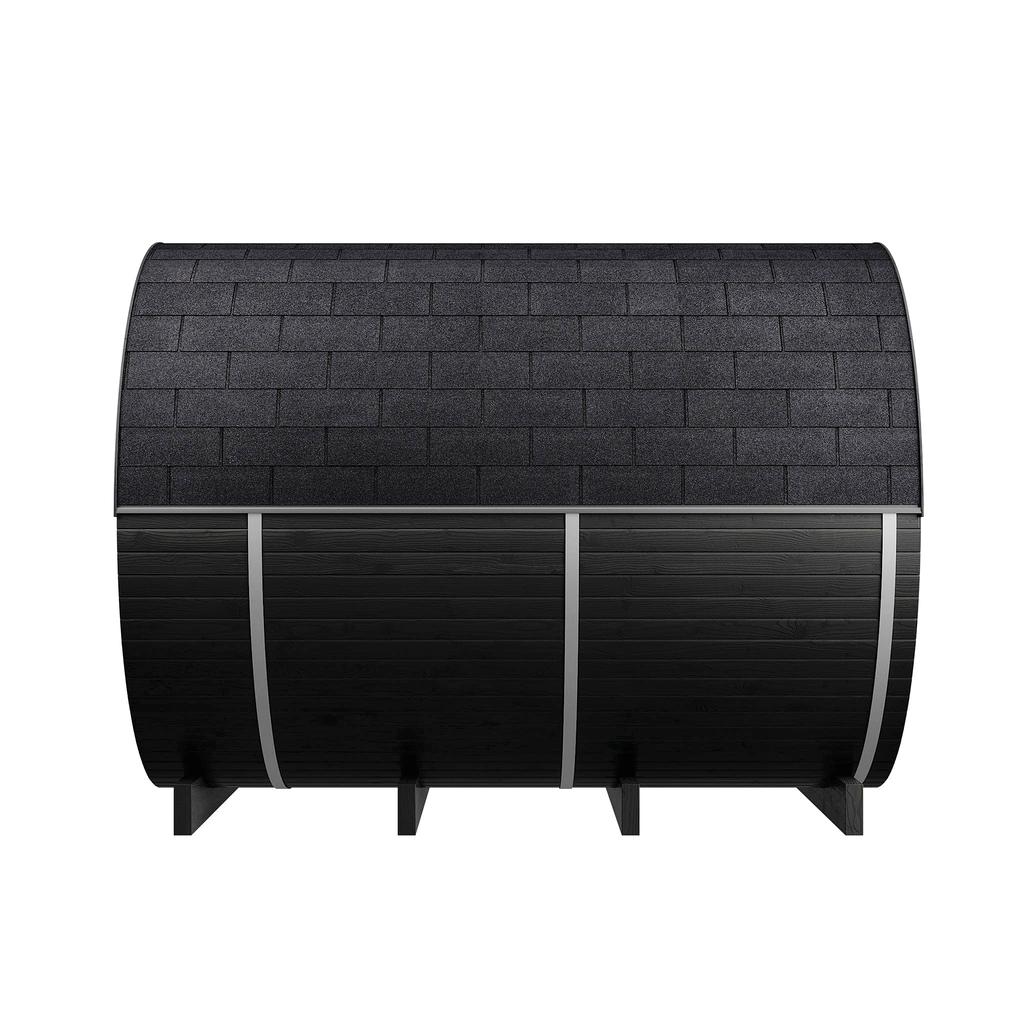 6–8 Person Large Thermowood Barrel Sauna with Window