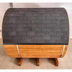 2–4 Person Compact Thermowood Barrel Sauna with Window