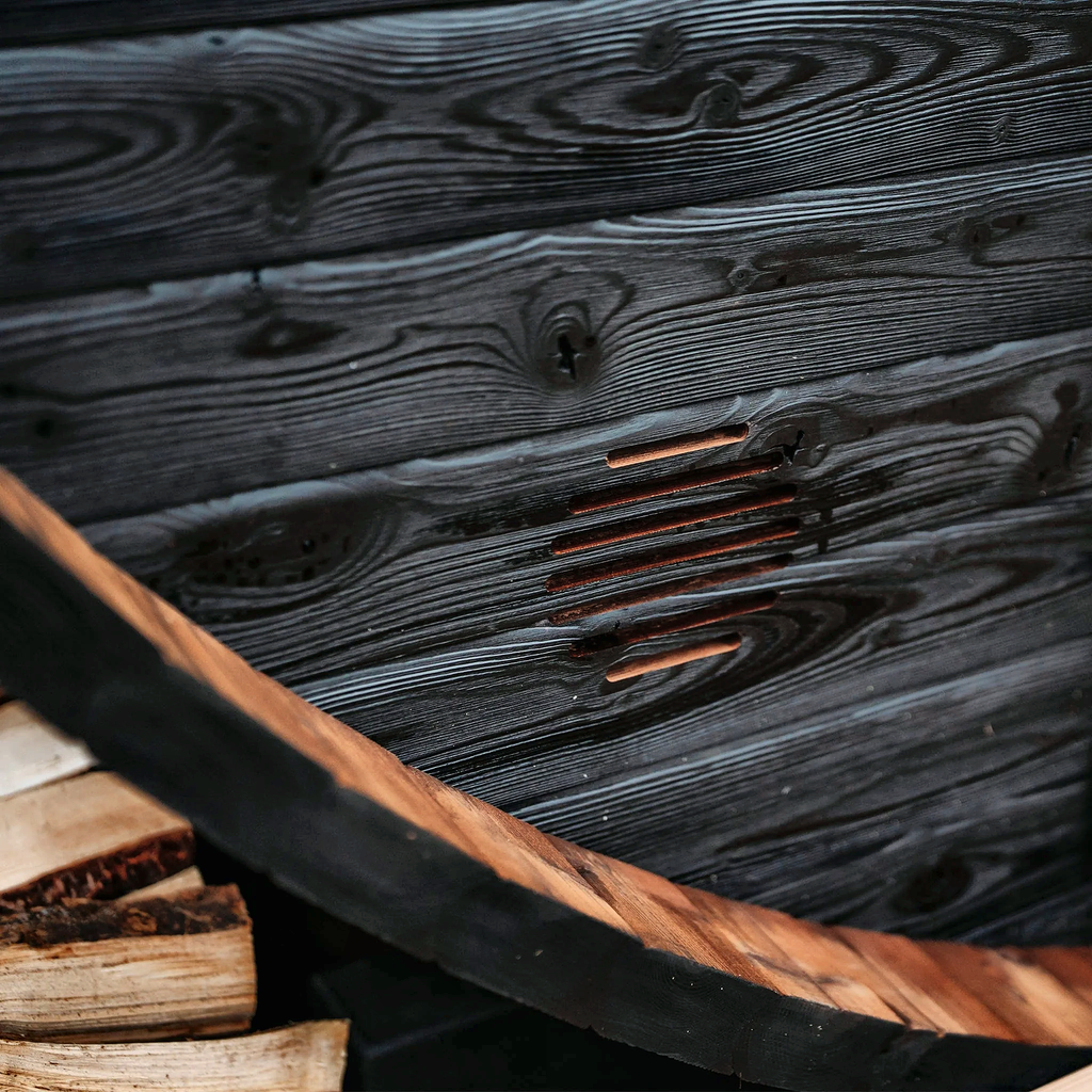 6–8 Person Large Thermowood Barrel Sauna with Window