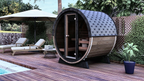 2–3 Person Thermowood Barrel Sauna with Custom Heating Options