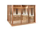 6 Person Square Indoor Infrared Sauna with Parallel Benches