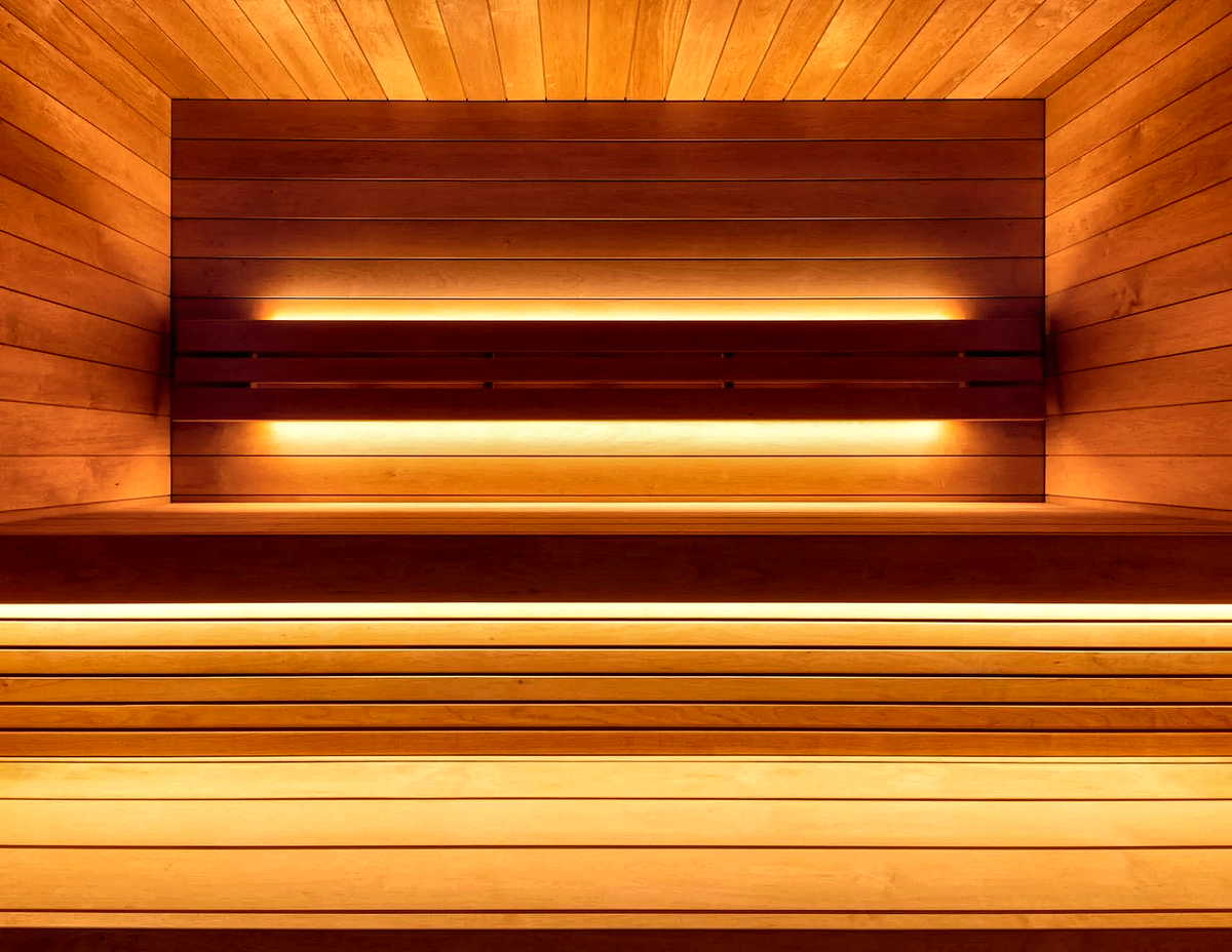 4 Person Outdoor Sauna with Covered Terrace