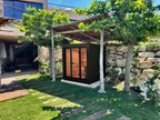 3 Person Compact Thermowood Outdoor Sauna
