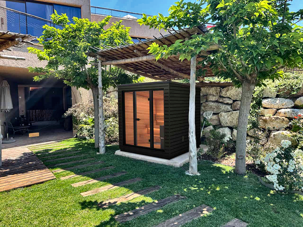 3 Person Compact Thermowood Outdoor Sauna