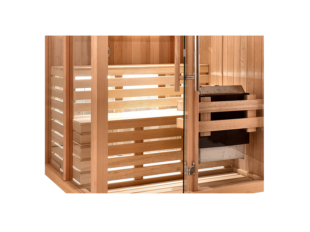 3 Person Square Indoor Finnish Sauna