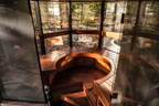 7 Person Panoramic Outdoor Sauna with Changing Room